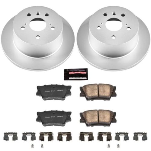 2012-2014 Toyota Camry & Avalon Heavy-Duty Brake Rotor and Ceramic Brake Pad Assembly - Premium Replacement