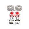 2004-2009 Chevrolet Cobalt & Saturn Ion Heavy Duty Brake Upgrade Kit with Drilled & Slotted Rotors - Premium Replacement