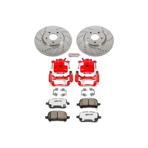 2004-2009 Chevrolet Cobalt & Saturn Ion Heavy Duty Brake Upgrade Kit with Drilled & Slotted Rotors - Premium Replacement