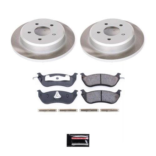 2000-2002 Mercury Grand Marquis Rear Semi-Coated Rotor Brake Assembly - Premium Replacement