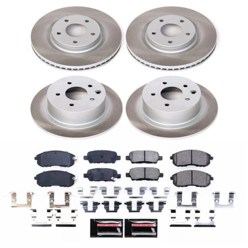 2020-2022 Kia Soul Front Brake Rotor and Carbon-Fiber Ceramic Brake Pad Assembly - Heavy Duty Performance Upgrade