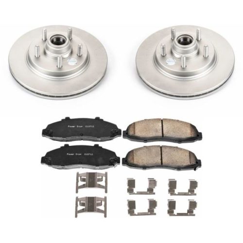 2001-2003 Ford F-150 Front Heavy-Duty Brake Rotor and Ceramic Brake Pad Assembly - Premium Replacement