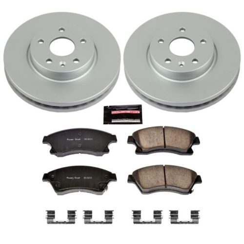 2011-2013 Chevrolet Cruze Front Brake Rotor and Ceramic Pad Assembly - Heavy-Duty Fleet Replacement with Geomet Coating