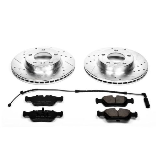 2000-2005 BMW 3 Series & Z4 Front Brake Rotor and Carbon-Fiber Ceramic Pad Upgrade Kit - Heavy Duty Performance Replacement