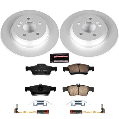 2004-2006 Mercedes-Benz S500 and S350 Rear Z23 Evolution Sport Coated Brake Rotor and Ceramic Pad Assembly - Premium Replacement