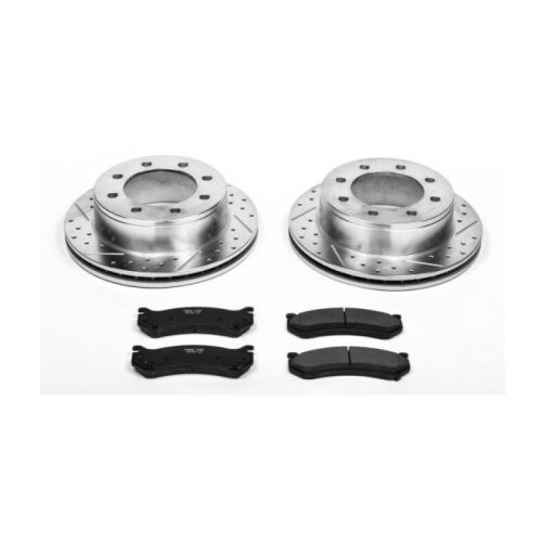 2010-2011 GMC Sierra 2500 Heavy-Duty Rear Brake Rotor and Pad Upgrade Kit - Premium Replacement