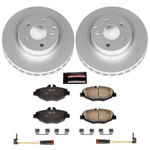 2006 Mercedes-Benz E320 Front Z23 Evolution Sport Coated Brake Rotor and Pad Assembly - Premium Replacement