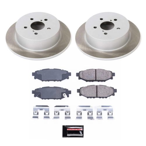 2005-2009 Subaru Legacy Rear Semi-Coated Rotor Brake Assembly - Premium Replacement