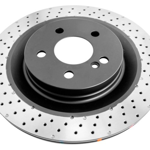 DBA 4000 Series Drilled Rear Brake Rotor for Mercedes-Benz C63 AMG (2008-2015) - Premium Replacement - Image 3