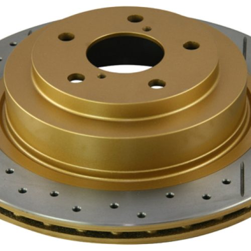 DBA X Street Series Rear Cross Drilled and Slotted Rotor for Jeep JK Wrangler 2011-13 - Premium Replacement
