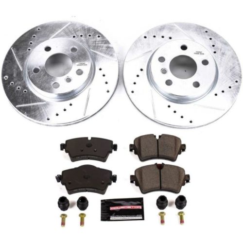 2016-2019 Mini Cooper Clubman Front Z23 Evolution Sport Brake Rotors and Carbon-Fiber Ceramic Pads - Premium Replacement