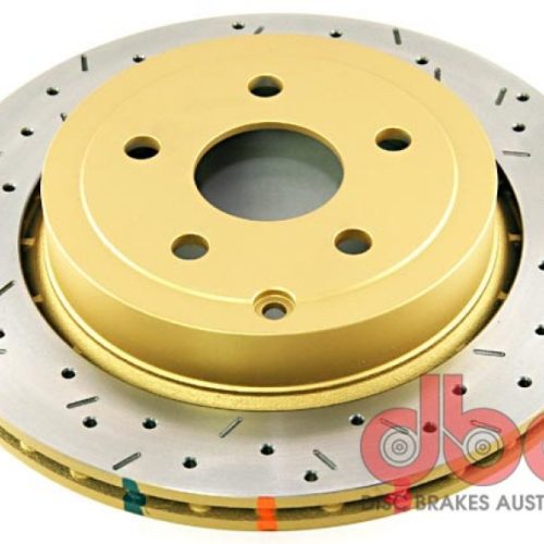 DBA 4000 Series XS Rotor for Pontiac G8 and Chevrolet Caprice 2008-14 Rear Drilled and Slotted Performance Replacement