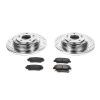 2011-2014 Hyundai Genesis Coupe Rear Z23 Evolution Sport Brake Rotor and Carbon-Fiber Ceramic Brake Pad Upgrade - Premium Replacement