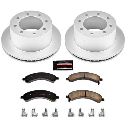 2006-2007 Chevrolet Express 3500 / GMC Savana 3500 Rear Brake Rotor and Ceramic Pad Assembly - Premium Replacement