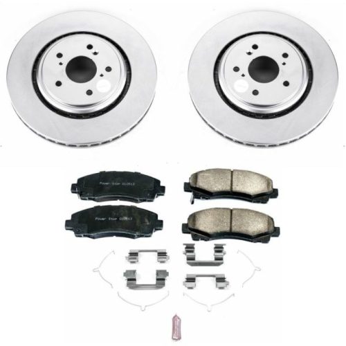 2015-2019 Acura TLX Front Brake Rotor and Ceramic Pad Assembly - Heavy-Duty Fleet Replacement