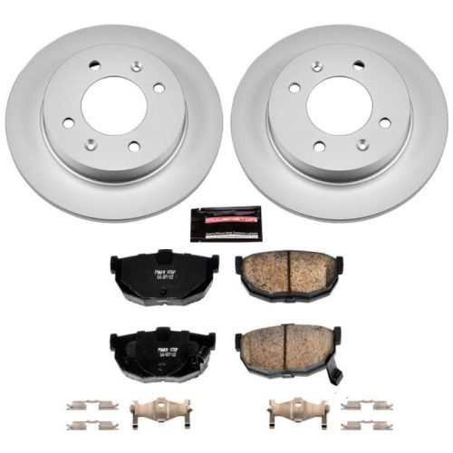 2000-2004 Hyundai Elantra and Tiburon Rear Brake Rotor and Ceramic Pad Assembly - Premium Replacement