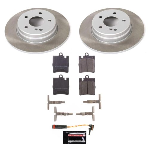 2004-2009 Mercedes-Benz C-Class & CLK-Class Rear Semi-Coated Rotor Brake Kit - Heavy-Duty Fleet Replacement by PowerStop Part SC6698