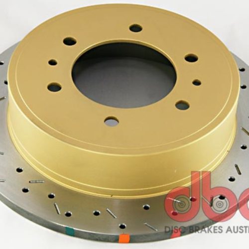 DBA 4000 Series XS Brake Rotor for Hummer H3 2006-07 Rear Drilled and Slotted Replacement