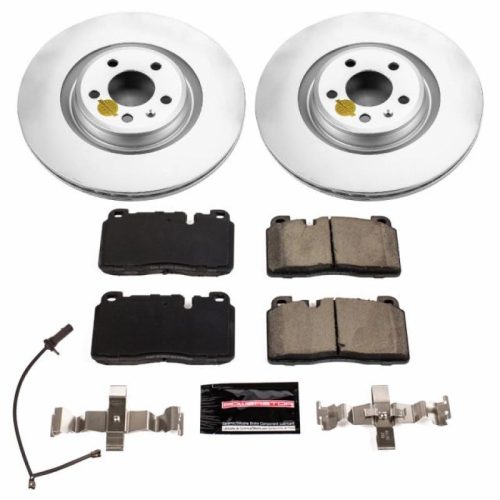 2013-2015 Audi Q5 Front Brake Rotors and Carbon-Fiber Ceramic Brake Pads - Heavy Duty Coated Performance Replacement