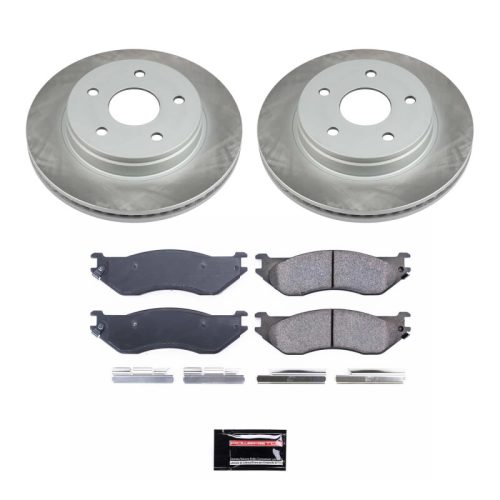 2002-2006 Dodge Ram 1500 & Durango Front Semi-Coated Rotor Brake Assembly - Premium Replacement