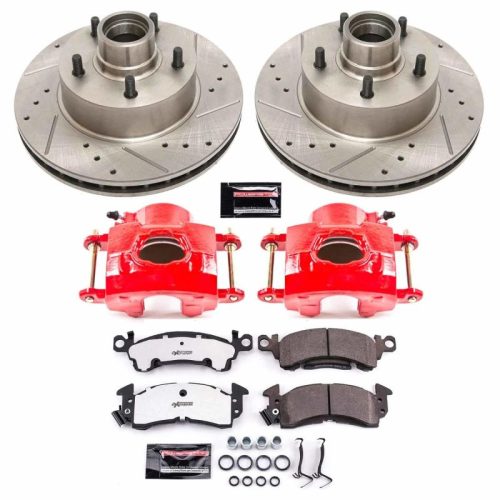 1981-1986 Pontiac Firebird & Chevrolet Camaro Z26 Street Warrior Brake Upgrade Kit with Drilled & Slotted Rotors - Premium Replacement