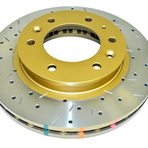 DBA 4000 Series XS Gold Cross-Drilled and Slotted Front Rotor for Ford Ranger 2010+ Heavy-Duty Vehicles - Image 6