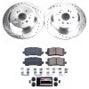 2017-2020 Acura MDX Rear Z23 Evolution Sport Brake Upgrade Kit - Premium Heavy-Duty Drilled & Slotted Rotor System