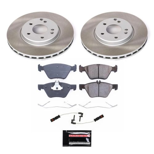 2003-2004 Mercedes-Benz CLK430 & CLK320 Front Semi-Coated Rotor Brake Assembly - Heavy-Duty Replacement for Fleet & Commercial Vehicles