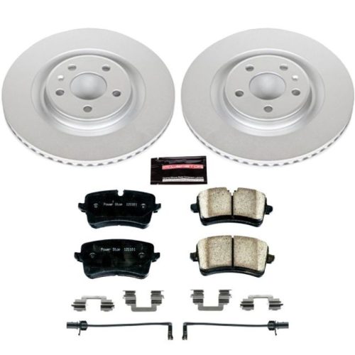 2012-2018 Audi A7 Quattro & Porsche Macan Heavy-Duty Brake Rotor and Ceramic Pad Assembly - Premium Replacement