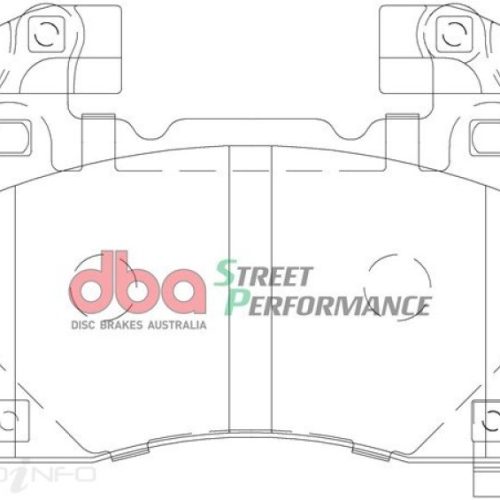 DBA Street Performance Brake Pads for Holden VE/VF SSV with Brembo Front Rectangle Weight - 2013-17 Heavy-Duty Vehicle Brake Pad Assembly
