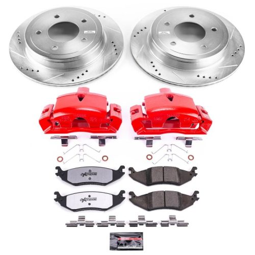 2004-2006 Ford E-150 Heavy-Duty Truck & Tow Brake Upgrade Kit with Drilled & Slotted Rotors - Premium Replacement