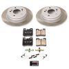 1990-1993 Mercedes-Benz 300E, 300CE, 300TE Rear Semi-Coated Rotor Brake Assembly - Premium Replacement