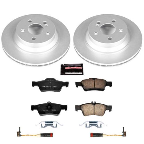 2003-2009 Mercedes-Benz E500 & E350 Rear Z23 Evolution Sport Coated Brake Kit - Heavy-Duty Replacement for Enhanced Stopping Power