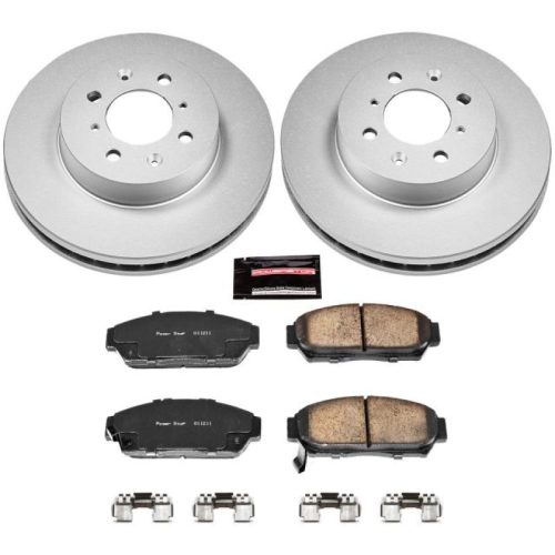 2000-2001 Acura Integra Front Brake Rotor and Ceramic Pad Assembly - Premium Replacement