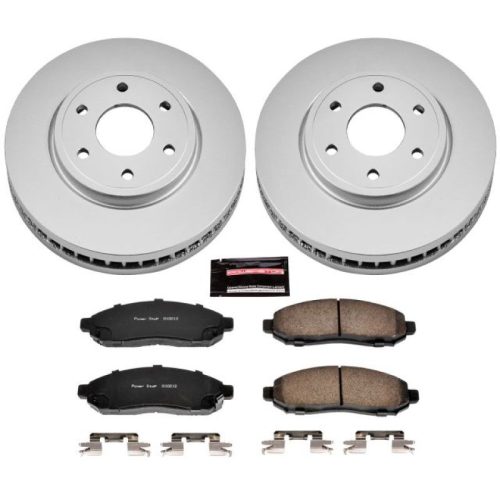 2012-2011 Suzuki Equator & 2009-'2010 Nissan Frontier Heavy-Duty Brake Rotor and Ceramic Brake Pad Assembly - Premium Replacement