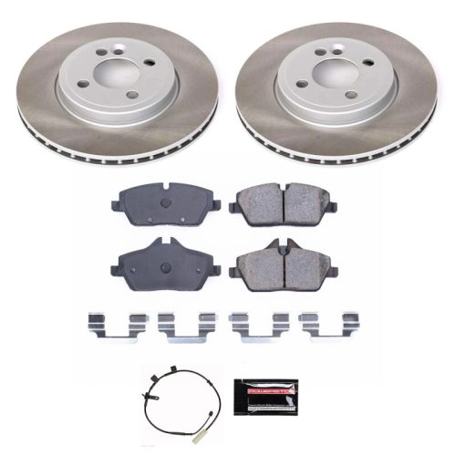 2011-2013 Mini Cooper Front Semi-Coated Rotor Brake Assembly - Premium Replacement