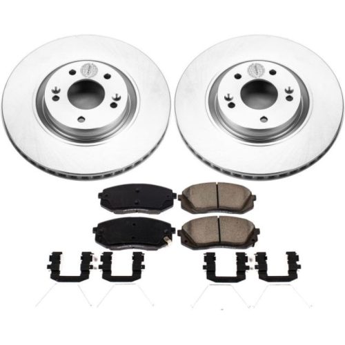 2016-2017 Hyundai Sonata & 2016-2017 Kia Optima Front Brake Rotor and Pad Assembly - Premium Replacement
