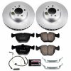 1997-2000 BMW 540i Front Z23 Evolution Sport Coated Brake Rotor and Pad Assembly - Heavy-Duty Replacement for Enhanced Stopping Power
