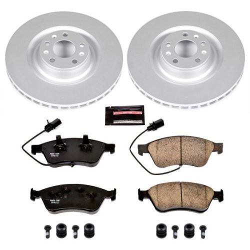 2010-2011 Audi A6 Quattro Front Z23 Evolution Sport Coated Brake Kit - Heavy Duty Replacement for Enhanced Towing and Performance