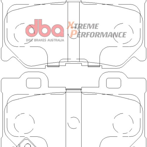 DBA XP Series Heavy-Duty Rear Brake Pads for Nissan 370Z ('09 and Up) - Premium Replacement