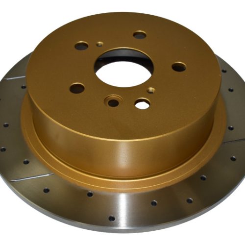 DBA Street Series Cross Drilled and Slotted Rotor for 2010-12 Toyota Highlander Rear - Premium Replacement - Image 2