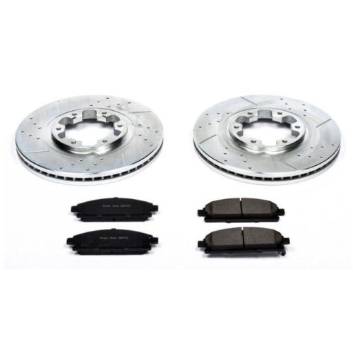1998-2001 Nissan Pathfinder Front Z23 Evolution Sport Brake Rotor and Pad Upgrade Kit - Heavy-Duty Performance Replacement