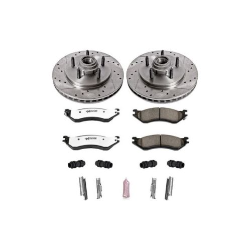 2000-2002 Ford Expedition & Lincoln Navigator Heavy Duty Brake Rotor and Ceramic Pad Upgrade Kit - Premium Replacement