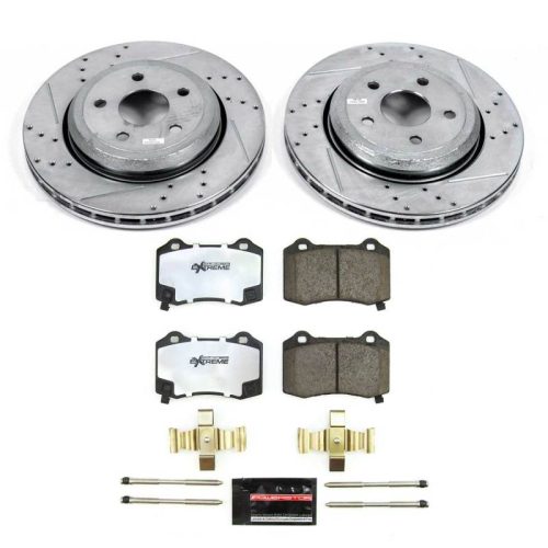 2018-2021 Jeep Grand Cherokee & 2018-2021 Dodge Durango Heavy Duty Brake Rotor and Ceramic Pad Assembly - Premium Replacement