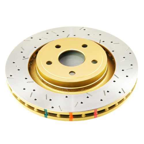 DBA 4000 Series T3 Slotted and Drilled Front Rotor for Jeep Grand Cherokee 2006-10 - Premium Replacement