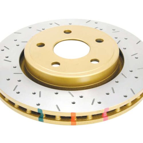 DBA 4000 Series Drilled and Slotted Front Rotor for Jeep Commander and Grand Cherokee 2005-2010 - Premium Replacement