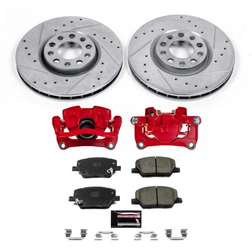 2015-2016 Jeep Renegade & Fiat 500X Front Z23 Evolution Sport Brake Upgrade Kit with Calipers - Premium Replacement