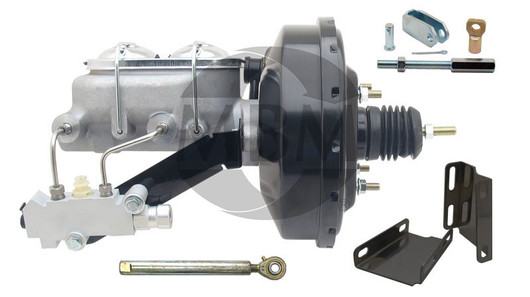 BPC-DBK6370NC-PL-6066 1963-1966 Chevy/GMC Truck 6-Lug Front Disc Brake & Power Booster Combo | Chrome Calipers - Image 2