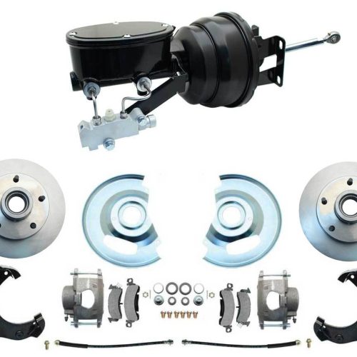 BPC-DBK6370-5-CT-401 1963-1966 Chevy/GMC Truck 5-Lug Front Power Disc Brake Kit | 8-Inch Booster - Image 5