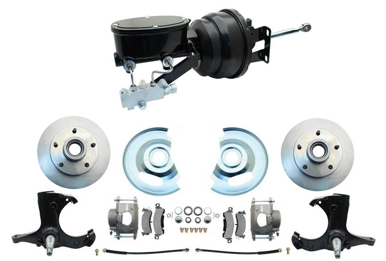 BPC-DBK6370-5-CT-401 1963-1966 Chevy/GMC Truck 5-Lug Front Power Disc Brake Kit | 8-Inch Booster - Image 5